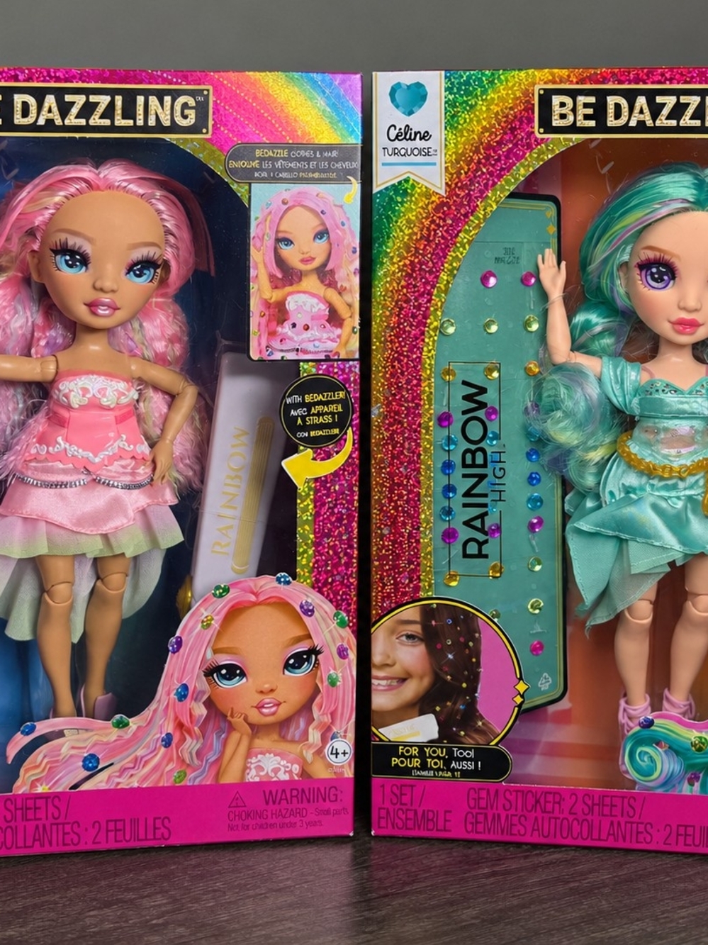 Rainbow Be Dazzling Celine Turquoise Doll & Adeline Rose